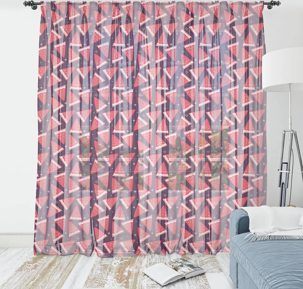 Arazzo Anguria Boho Chic ABAKUHAUS - Tessuto Satin Viola e Corallo