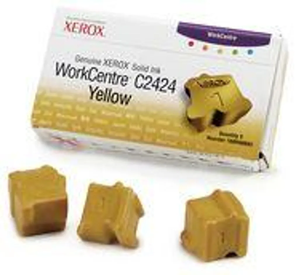 Bâtons d'encre solide Xerox 108R00662 Jaune pour ColorQube 3 Cubes