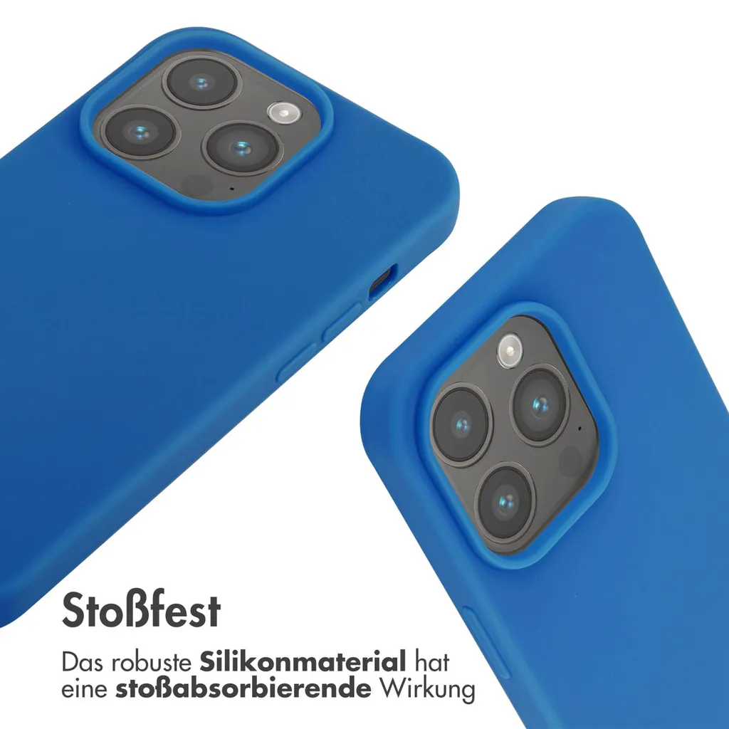 Custodia iPhone 14 Pro con Tracolla Blu imoshion | Mani Libere e Sicure - 7