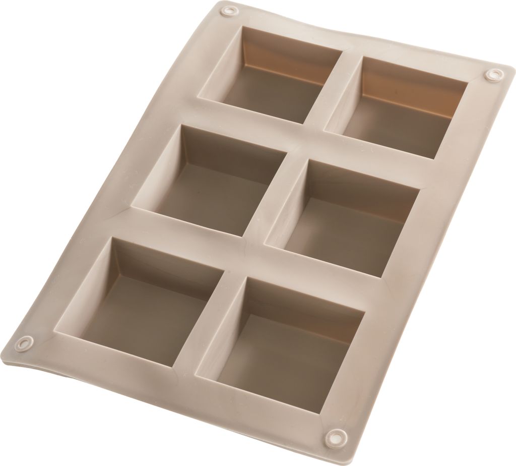 VBS Silikon Gießform Quadrat 300 ml 21x14x2 cm für Basteln und Dekoration