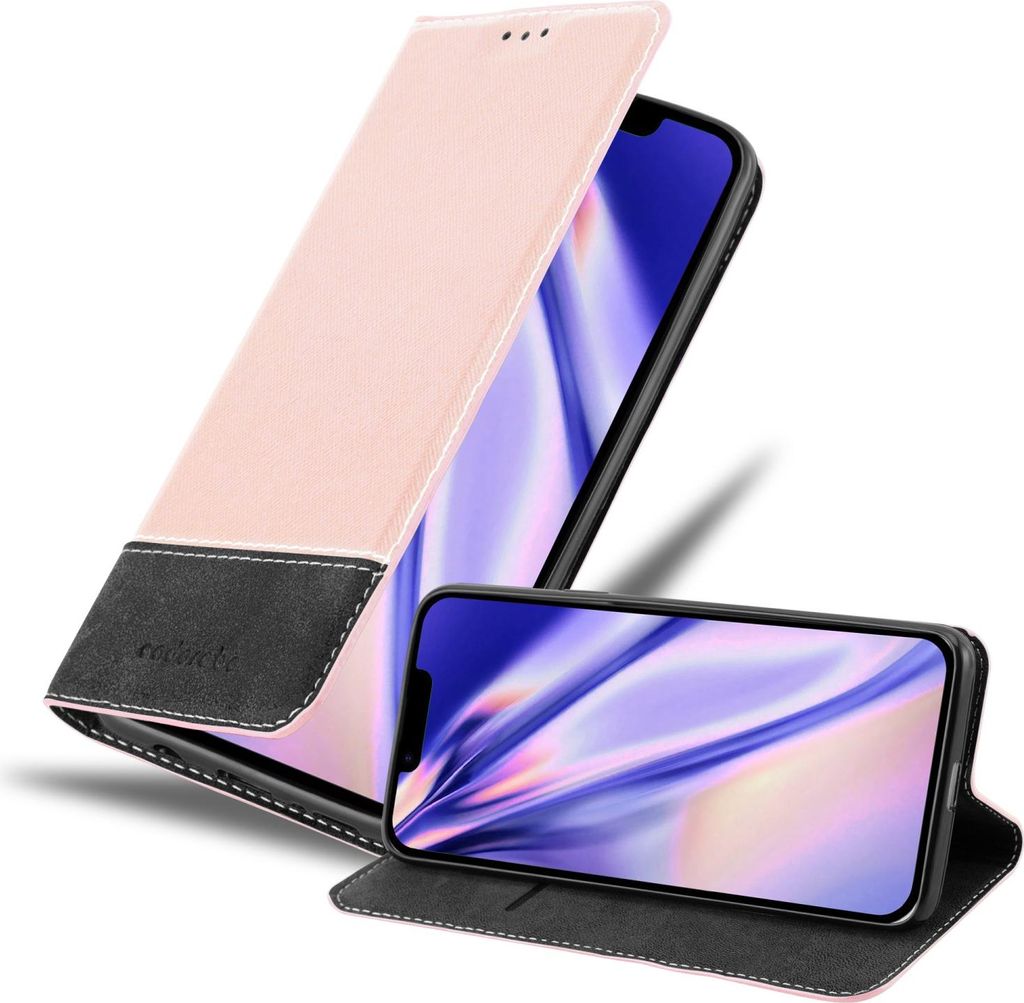 Cadorabo Hülle für Apple iPhone 14 PLUS Schutzhülle in Rosa SHandyhülle Book Case Etui Kunstleder