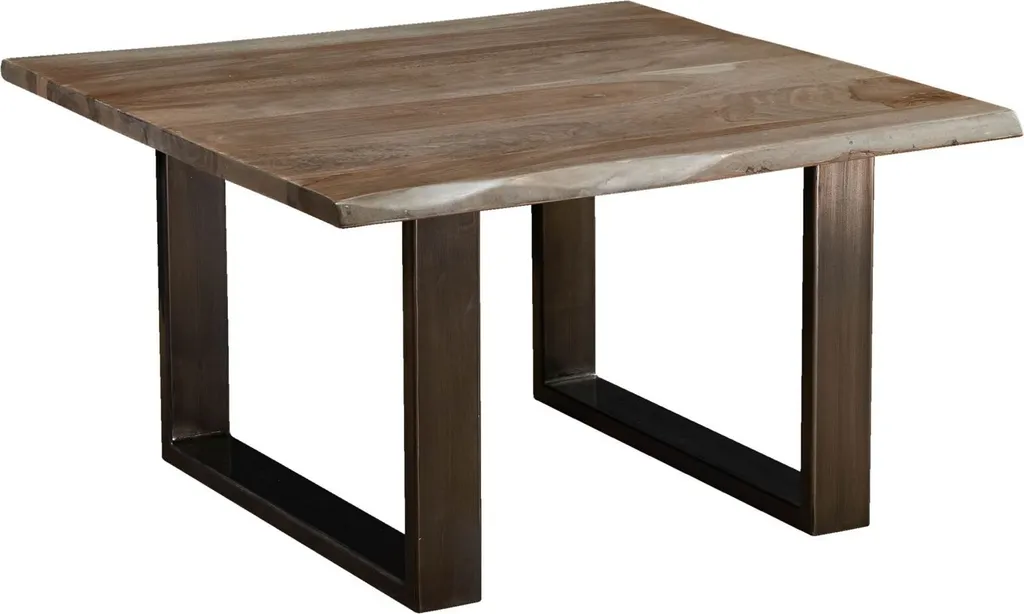 Table basse 80x80 Palissandre Smoked oak FREEFORM #0201 MASSIVMOEBEL24