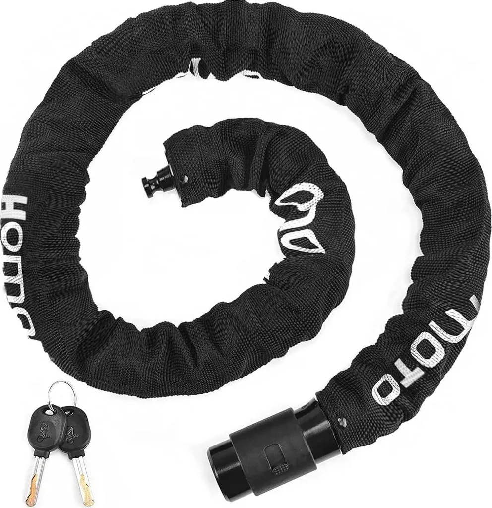 Antivol Vélo pour Stationnement Urbain 100cm Sécurité Clé Noir Mat