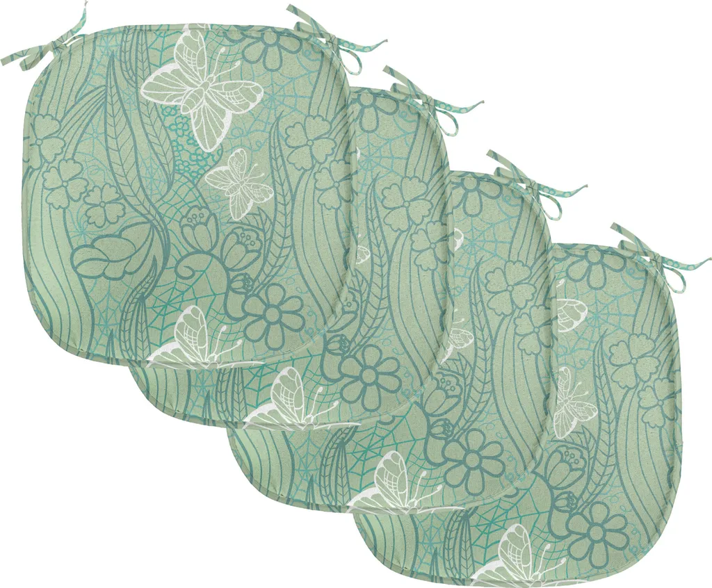 ABAKUHAUS Federe Cuscino Set Da 4 Con Stampa Foresta Pathway Flusso Jungle - 60x60 Cm - Morbide E Colorate - Marrone E Verde