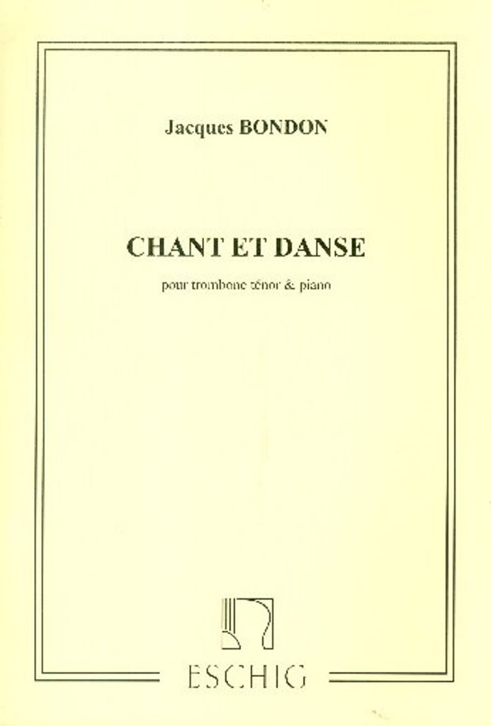 Chant et danse pour trombone ténor et piano
