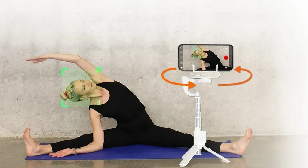 Hohem iSteady Q Nero: Stabilizzatore Smartphone 4-in-1 e Gimbal Desktop - 22