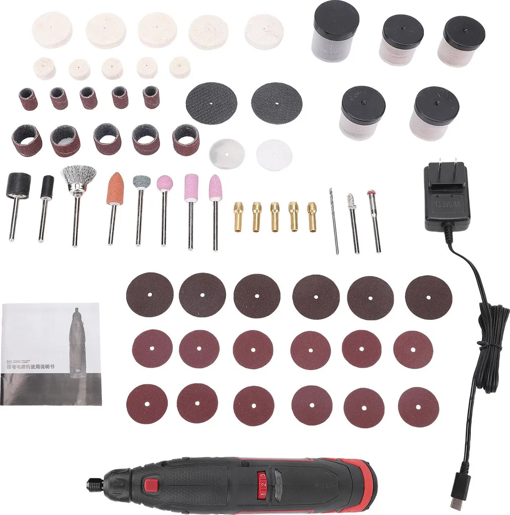 Outil de précision sans fil 5000-25000 tr/min avec coffret accessoires