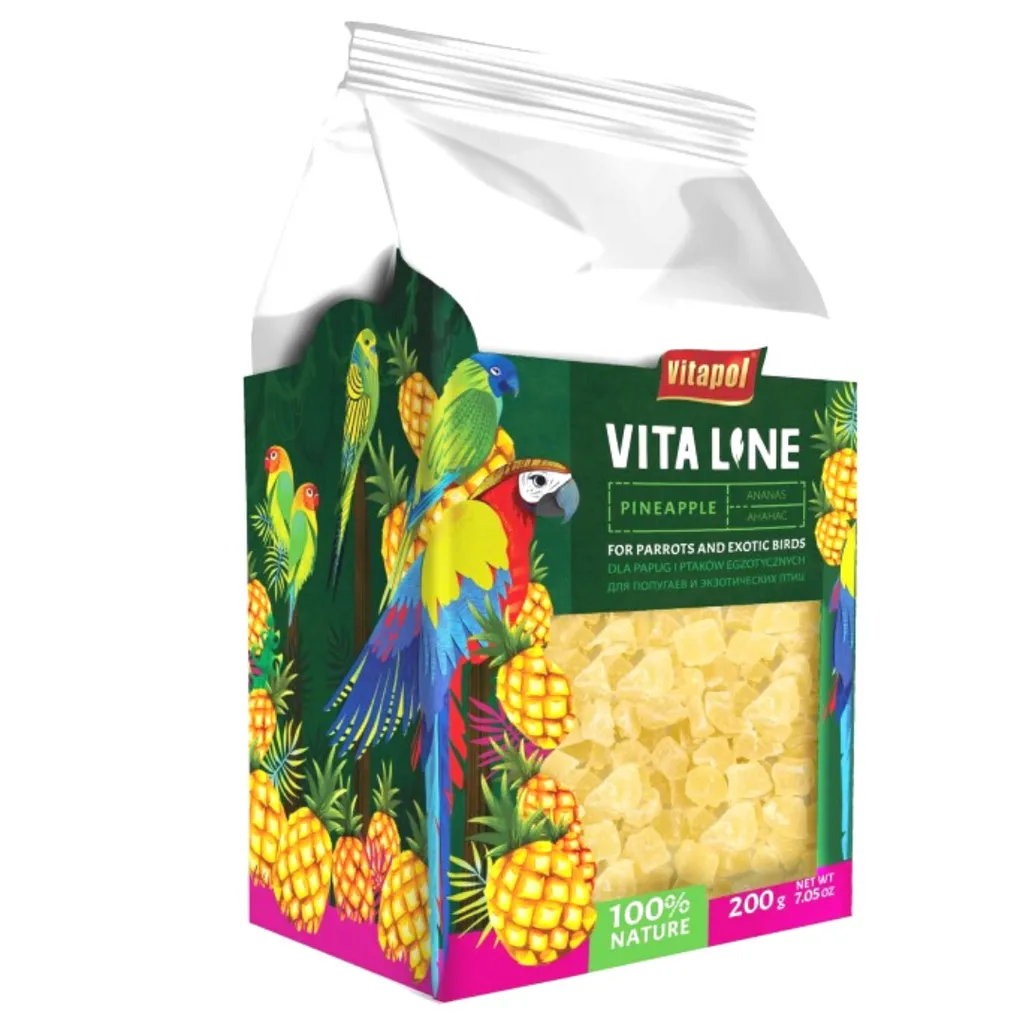 Offerta Vitapol VITALINE Ananas 200g - Snack Efficace per Pappagalli
