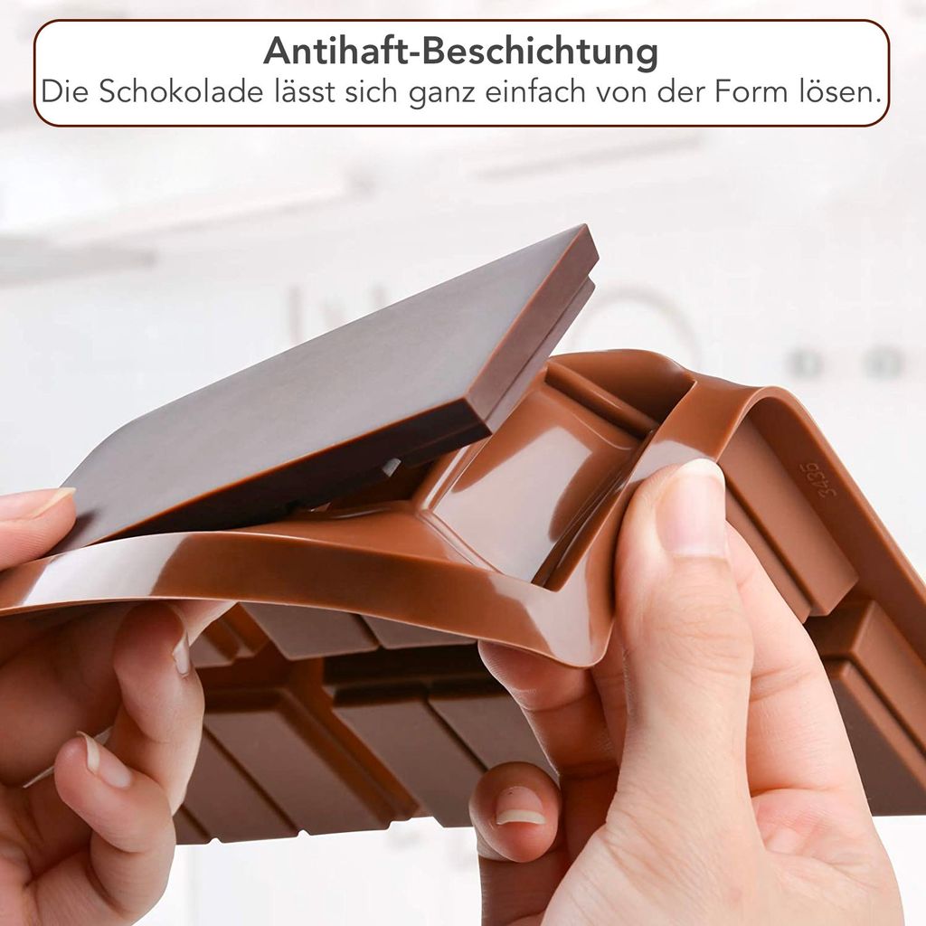 AVANA Schokoladenform aus Silikon für 6 Tafeln Schokolade Produktbild 4