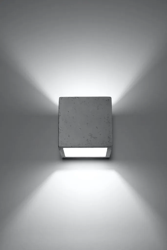 Applique Murale Béton QUAD - Solution Éclairage Anti-Éblouissement