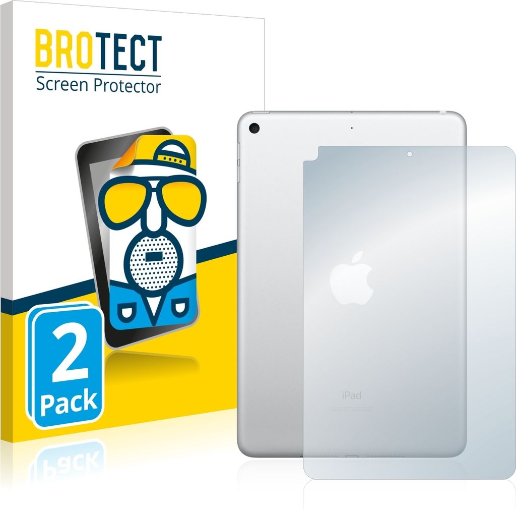 2x BROTECT Schutzfolie für Apple iPad Mini 5 2019 (Rückseite, 5. Gen.) Displayschutz Displayschutzfolie Folie Matt Entspiegelungsfolie