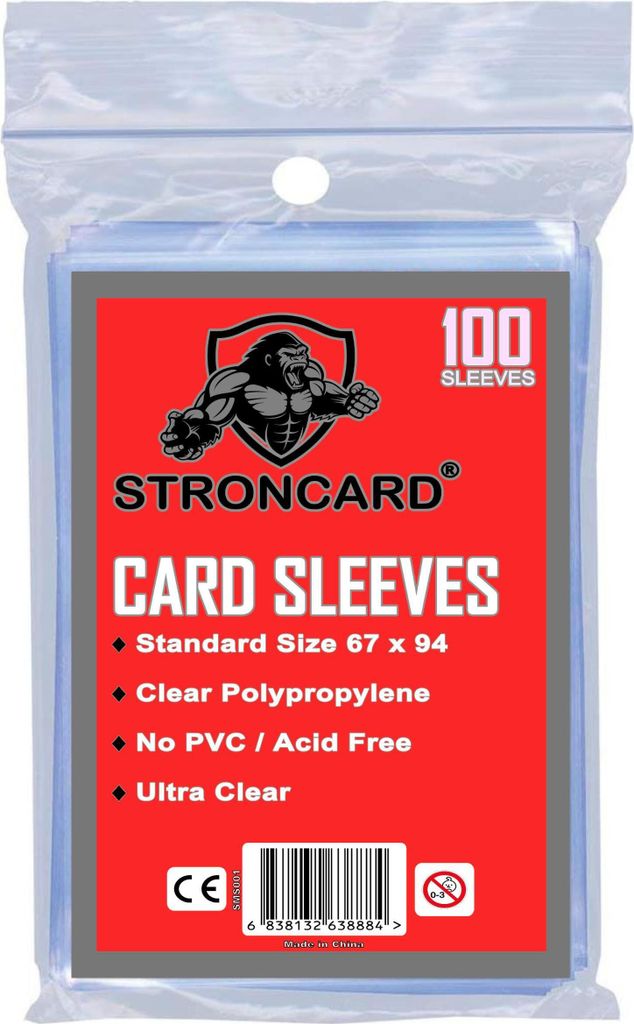 STRONCARD® - Standard Karten Hüllen Schutzhüllen Pokemon Yu-Gi-Oh! Magic (100x Soft Sleeves)