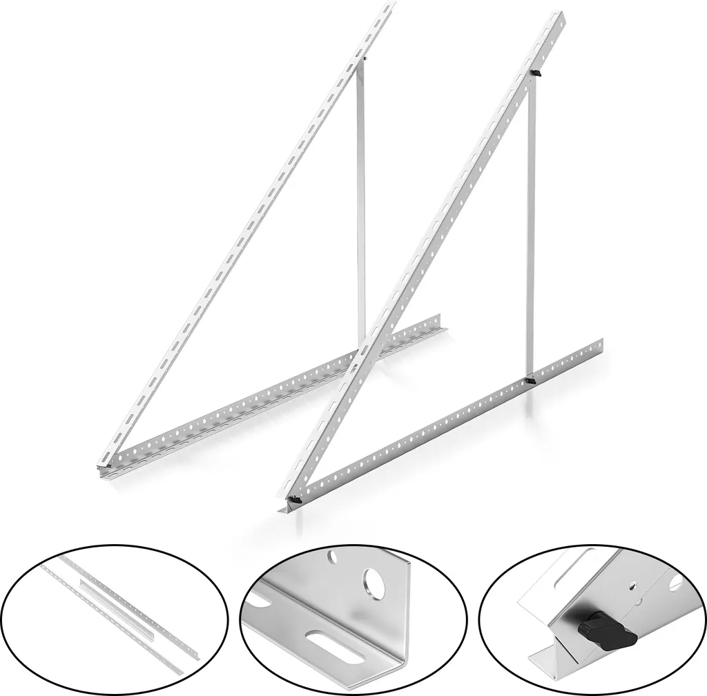 Staffe Solari 104cm Jayseuw: Supporti 0-90° per Camper e Balcone