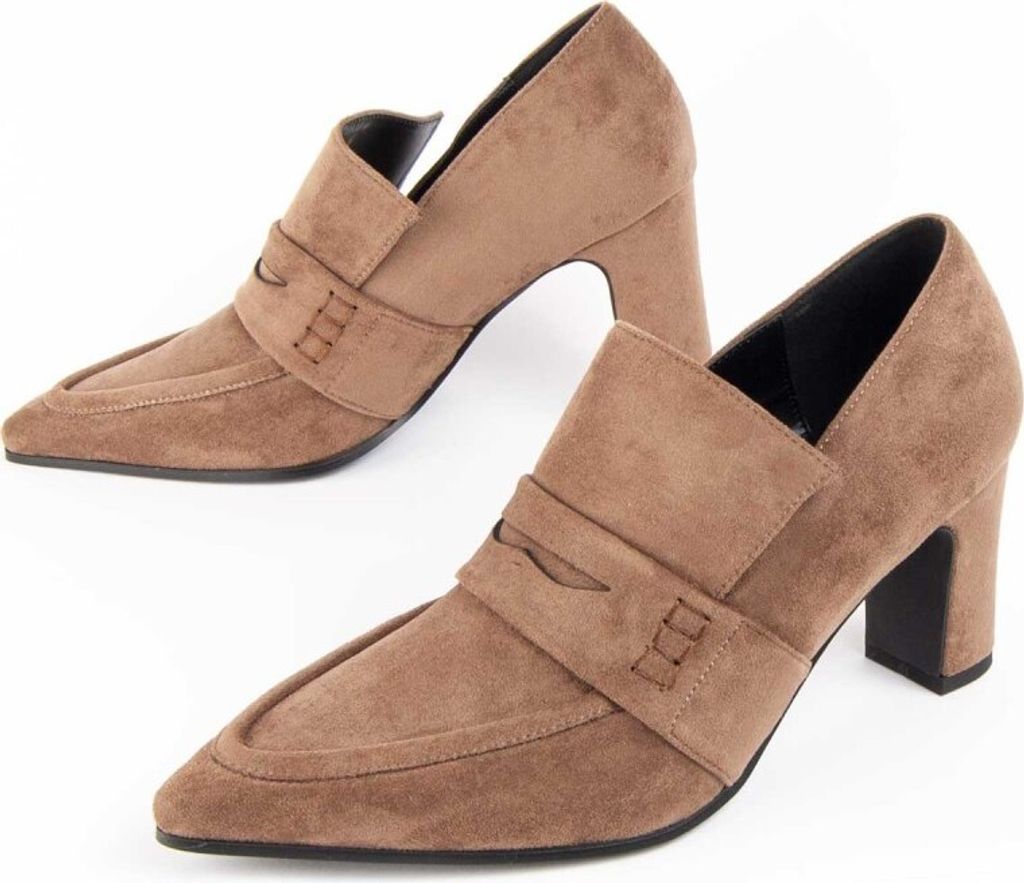 Scarpa Montevita con tacco Mibia Beige Immagine del prodotto 