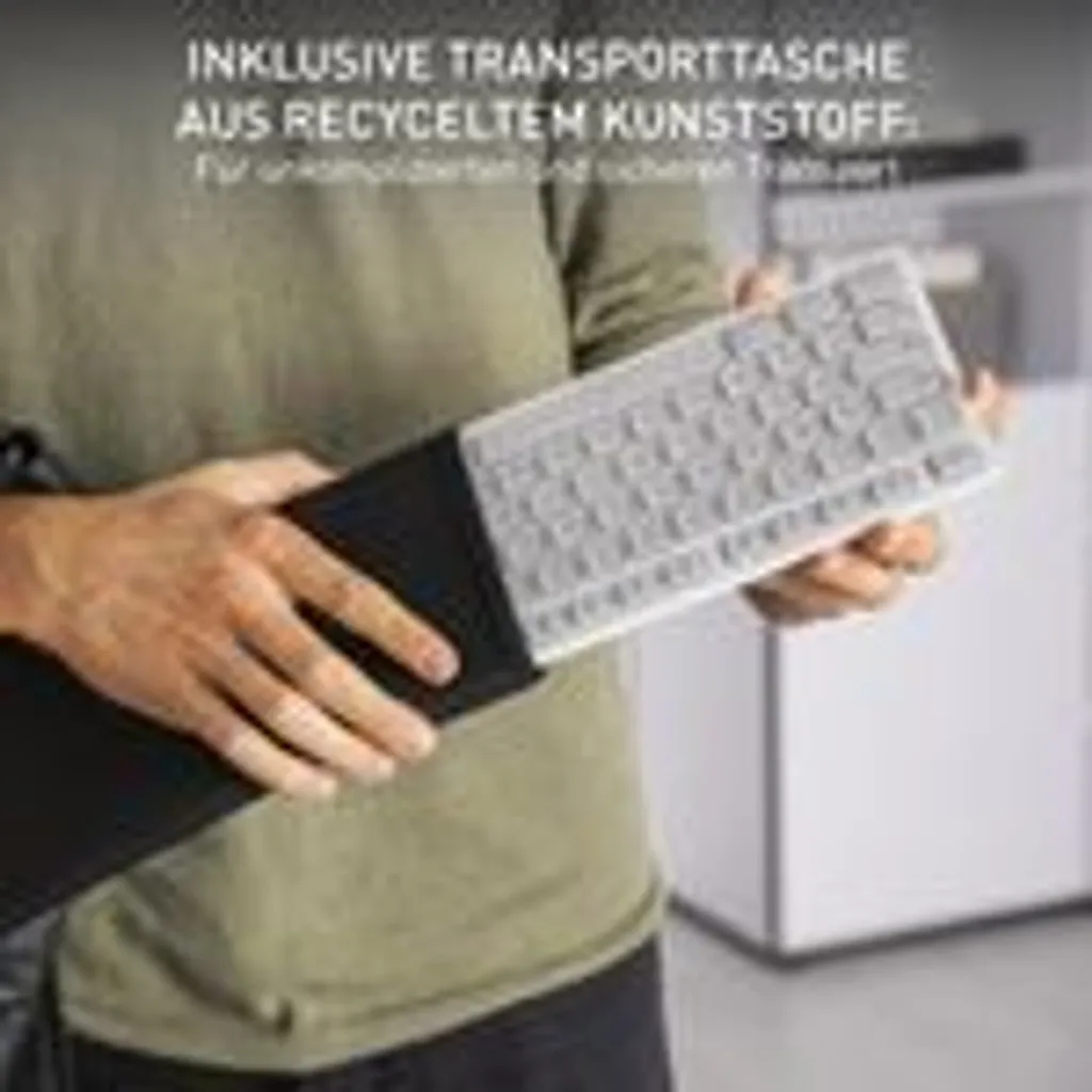 Clavier Bluetooth Compact pour Mac CHERRY KW 7100 MINI blanc QWERTZ - 17
