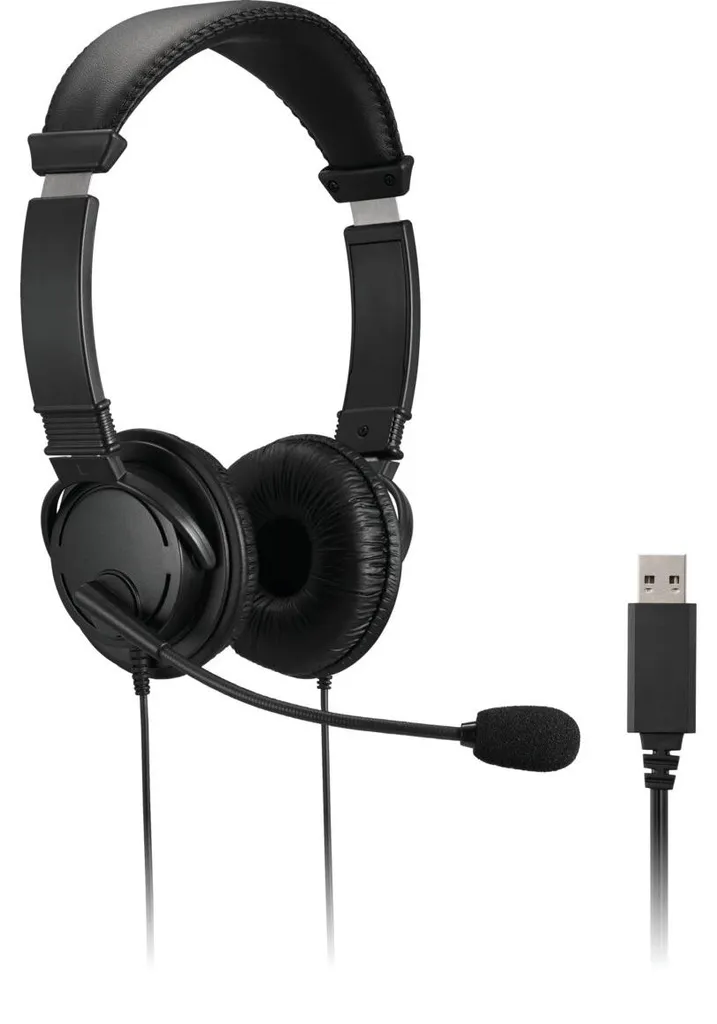 Casque Hi-Fi USB Kensington avec Commande de Volume et Micro Rotatif