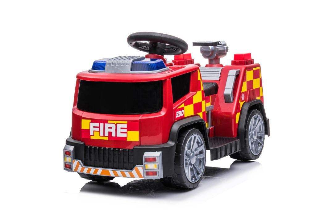 Feuerwehrauto Kinder Elektrofahrzeug mit Sirene & Licht (3–8 Jahre) – 6V Ride-On
