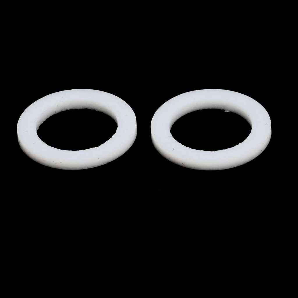 30St PTFE Flache Unterlegscheiben Dichtung 22mm AD 15mm ID 2mm Dicke Wei?