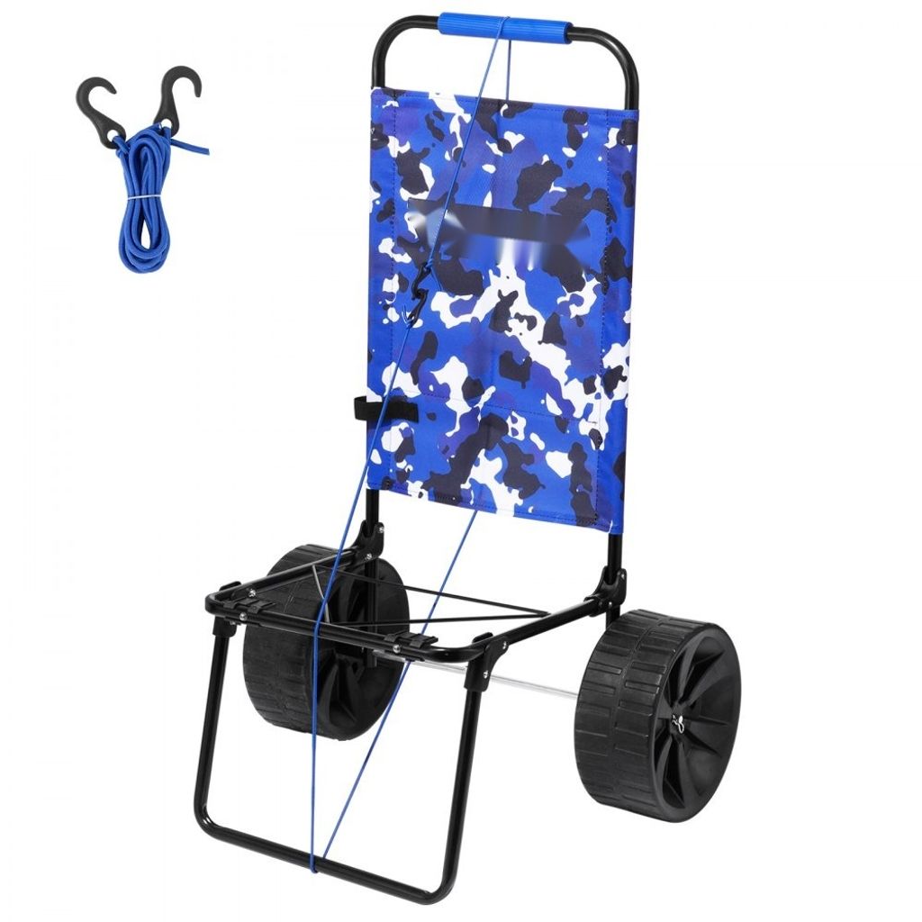 Strandwagen - klappbarer Sandwagen aus Stahl - Robuster Handwagen für den Strand - 31 kg Tragkraft - 380 x 386 mm - Gerätewagen