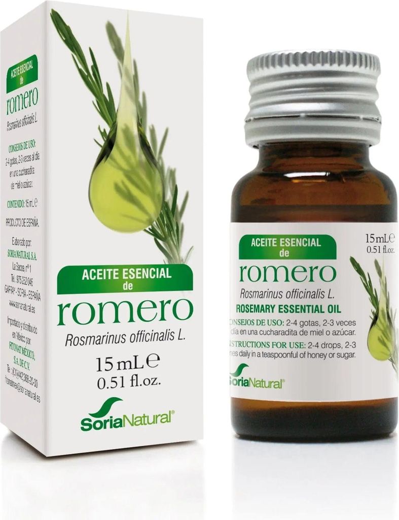 Soria Natural Ätherisches Öl 15 ml aus Rosmarin Natürlich