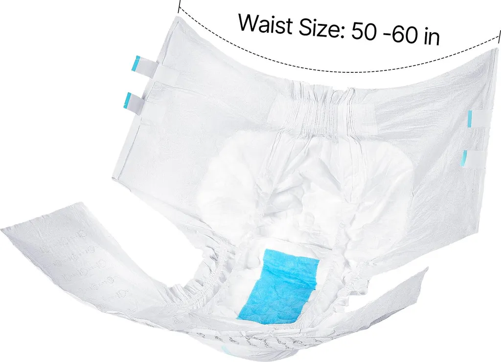 Slip Absorbant XL à Usage Unique avec Fixations Adhésives de Sécurité - 8
