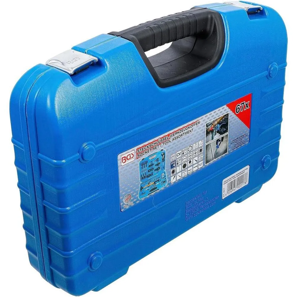 Mallette de Serrage 67 pcs en Acier Chrome-Vanadium - Coffret D-Work - 8