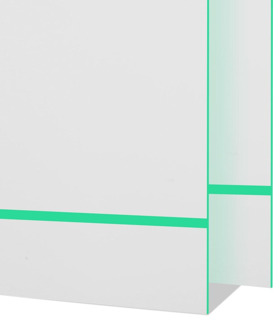 4 Stück 12''x8'' Individuell Gravierte Schilder für Zuhause, Büro und Geschäft (Weißes Panel mit Grünen Gravuren)