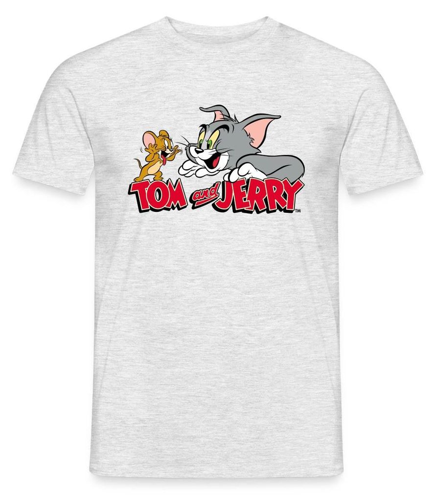 Spreadshirt Tom Und Jerry Fang Mich Doch Männer T-Shirt, 3XL, Grau meliert