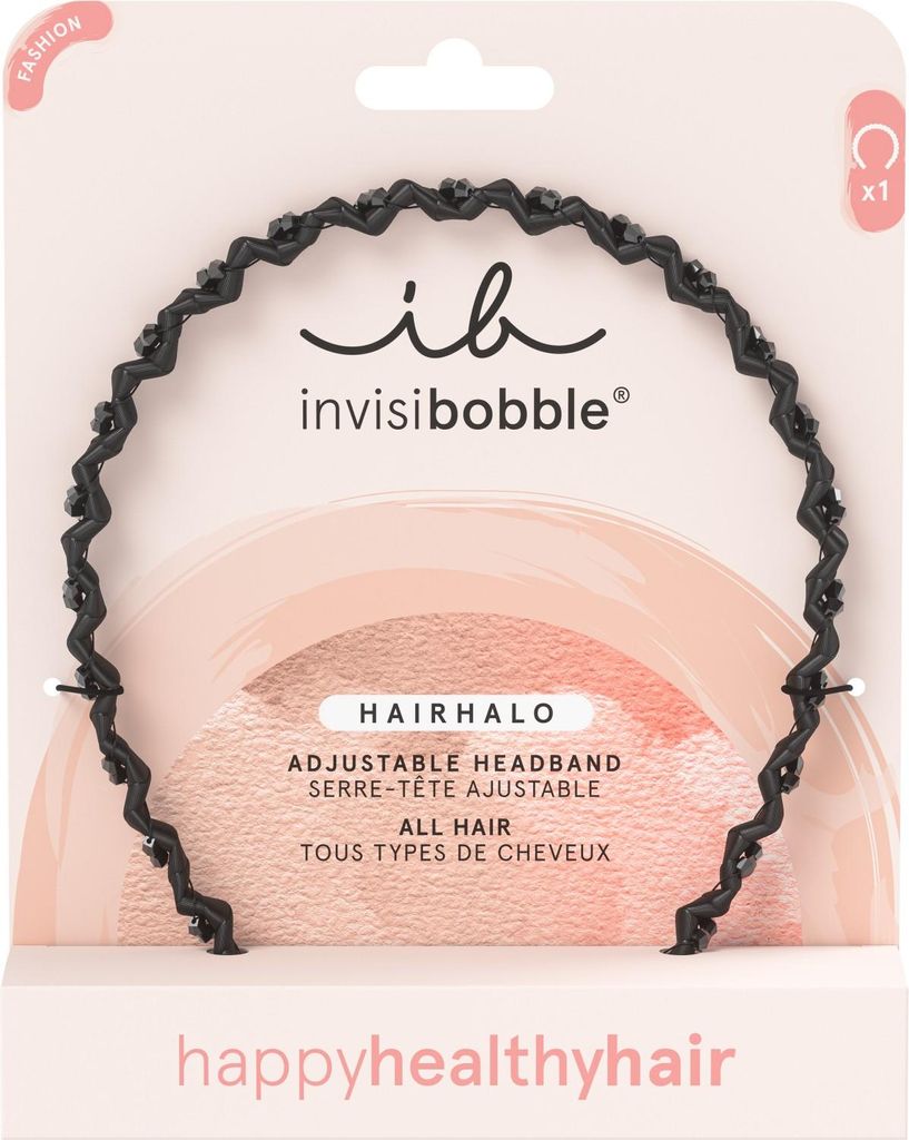 invisibobble Black Sparkle, Haarreifen, Schwarz, Stoff, Einfarbig, Erwachsene, 1 Stück(e)