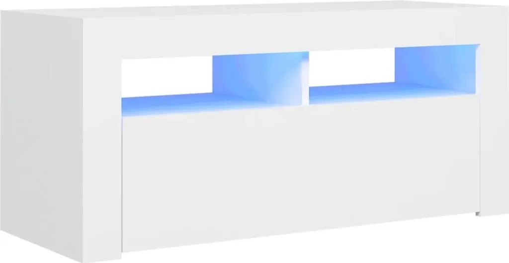 Sconto Mobile TV LED Bianco 90cm - Occasione Pronta Consegna