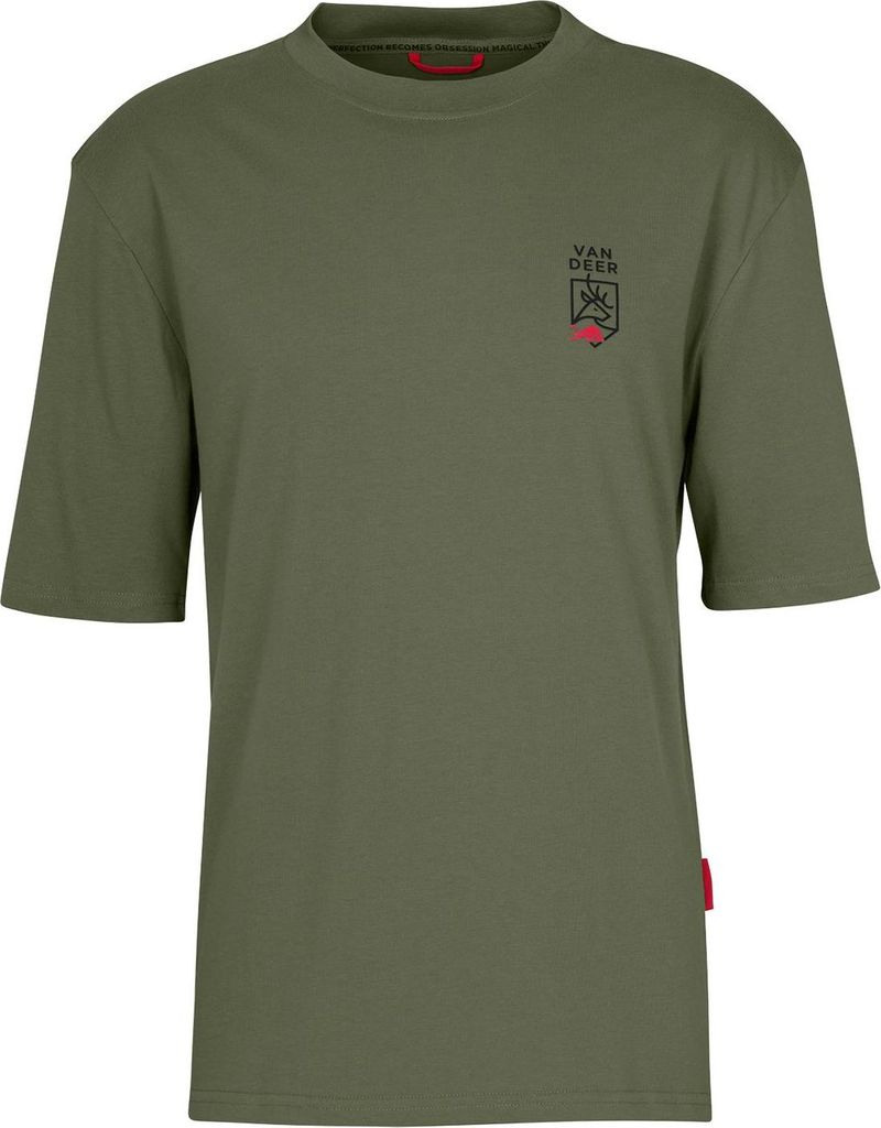 VAN DEER - Red Bull Sports VDRBS; Essential Shirt KHAKI grün L