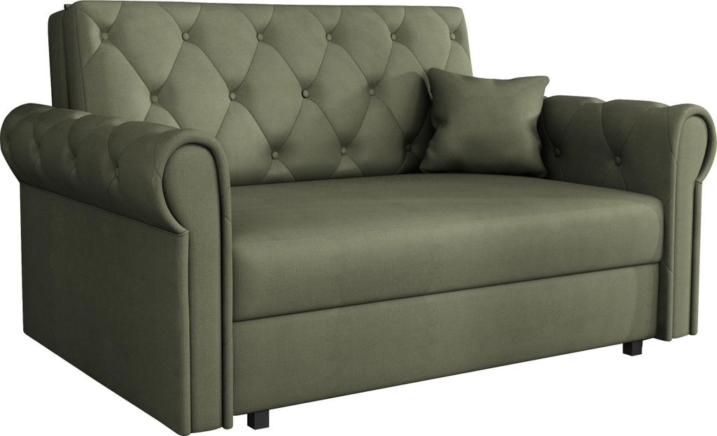 MIRJAN24 Schlafsofa Sofa Viva Roma II mit Schlaffunktion und Bettkasten, Polstercouch, Stilvoll Polstersofa vom Hersteller (Farbe: Kronos 46)