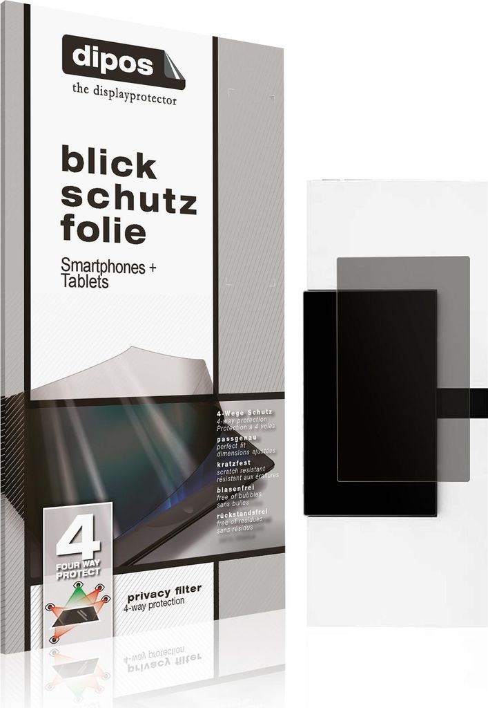 Blickschutzfolie für Jura ENA 4 matt Schutzfolie Folie Display Schutz dipos