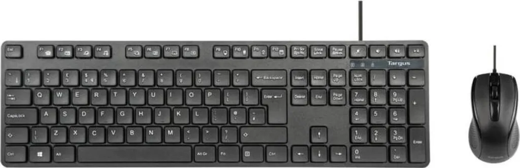 Clavier et Souris USB avec Protection Antimicrobienne Targus Noir