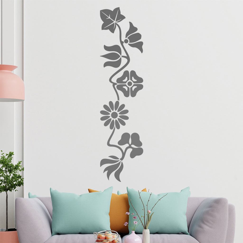 Kleeblatter - Blätter - Ahorn Wandtattoo in 6 Größen - Wandaufkleber Wall Sticker - Dekoration, Küche, Wohnzimmer, Schlafzimmer, Badezimmer