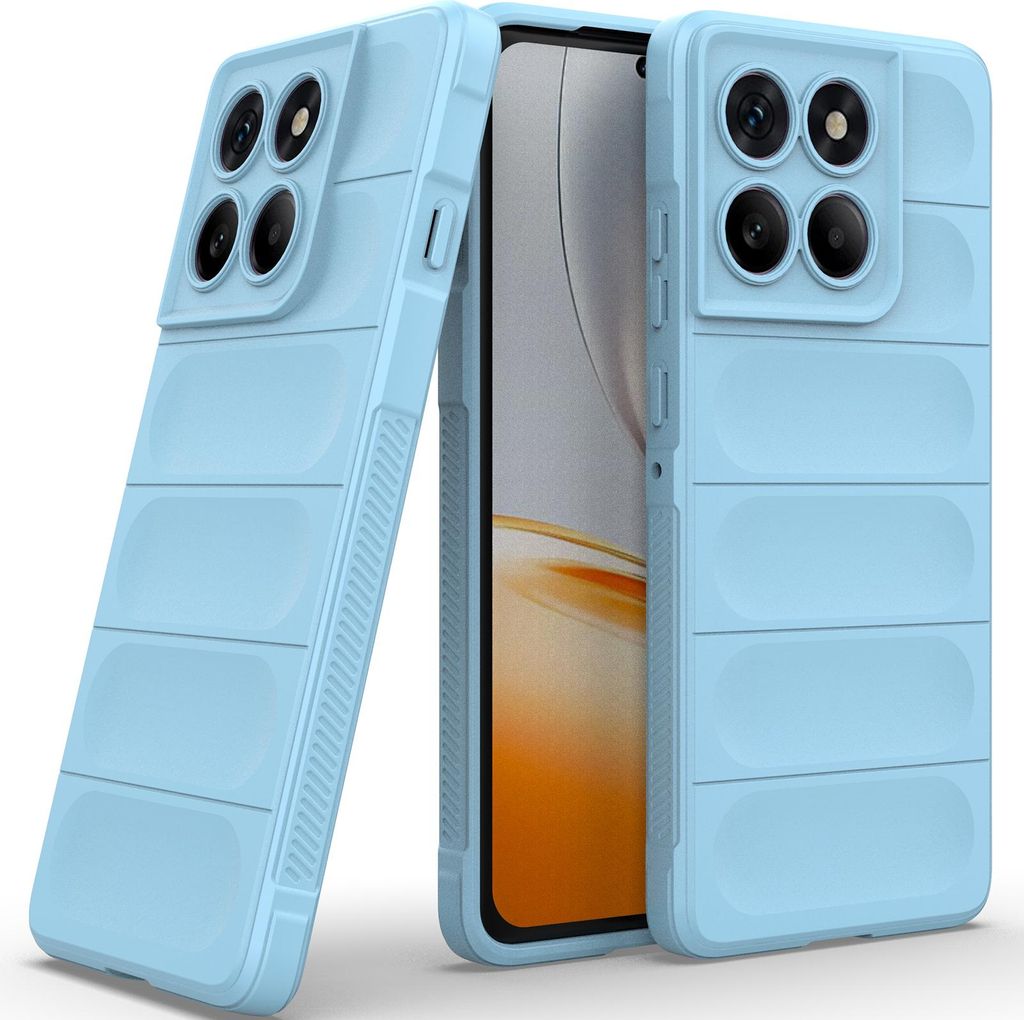 Handyhülle für Motorola Edge 60 Pro Weich TPU Silikon Stossfest Anti-rutsch Hülle Blau