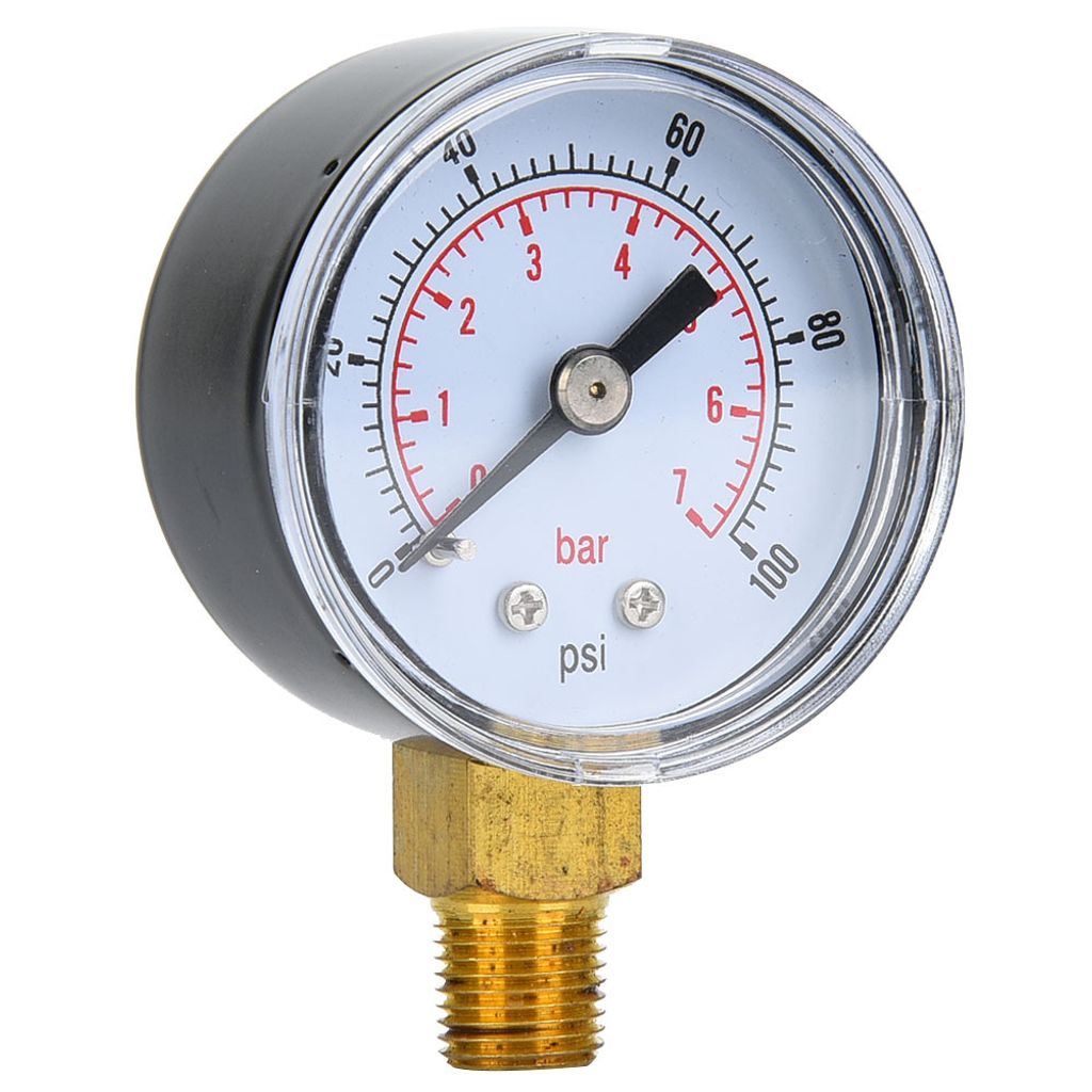 Manometer Bodenmontage, Luftdruckmesser, Wasserdruckmesser, 1/8 BSPT Manometer, Manometer