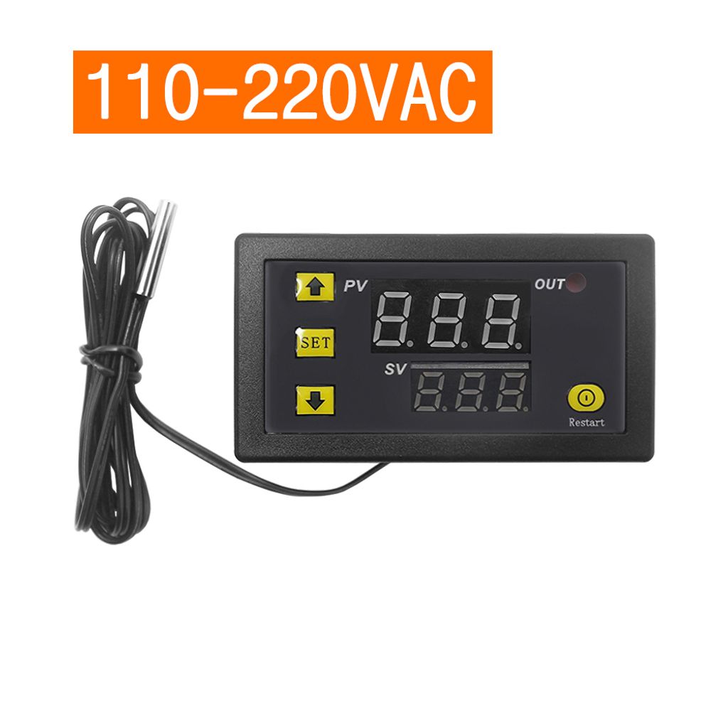 12V 220V Digital Temperaturregler Thermostat LED Control Temperatur Regler DE 