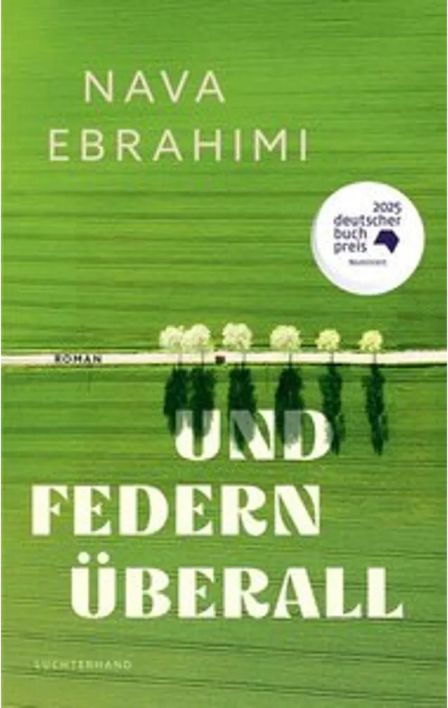 Livre cartonné rigide Und Federn überall avec dessins colorés