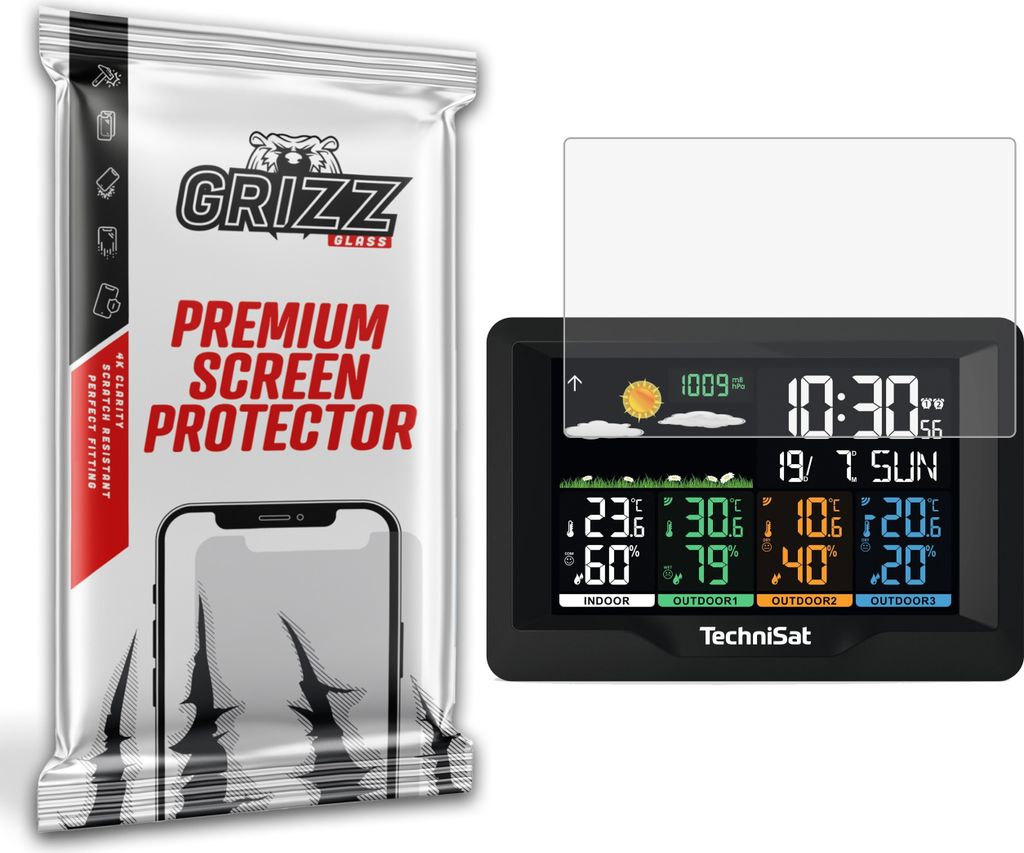 Matte Folie GrizzGlass PaperScreen für die Wetterstation TECHNISAT iMeteo X4