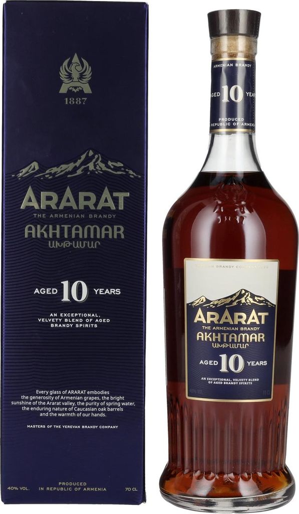 Ararat Akhtamar 10 Years Old 40% Vol. 0,7l en boîte cadeau Image du produit 
