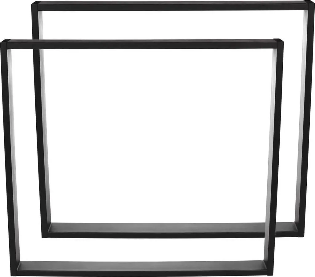 Pied de table en métal noir 50x72cm SIMPLE-6x2 pour bureau et console - 7