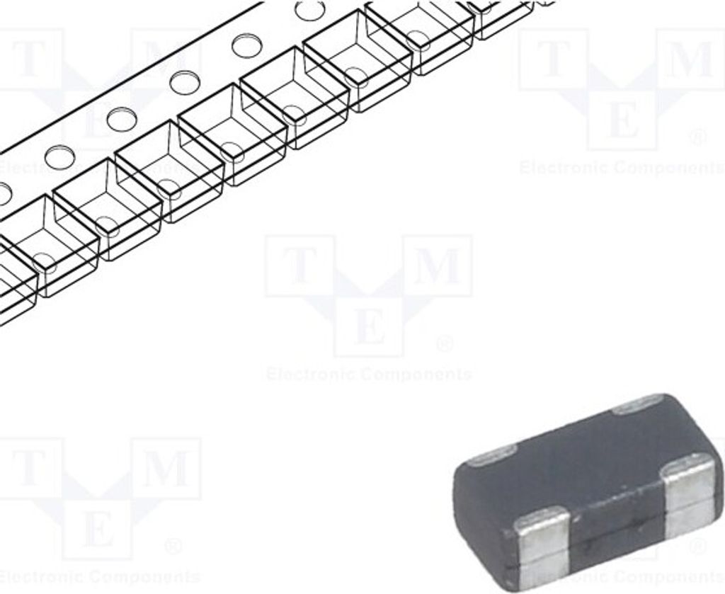 1x Filter: Entstörkondensator SMD 1206 100mA 16VDC ±20% DLP31SN551ML2L Entstörun