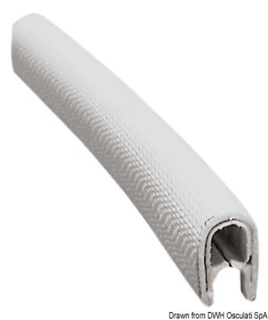 Profilé PVC blanc semi-flexible 1,5x4 mm - Haute résistance 50m