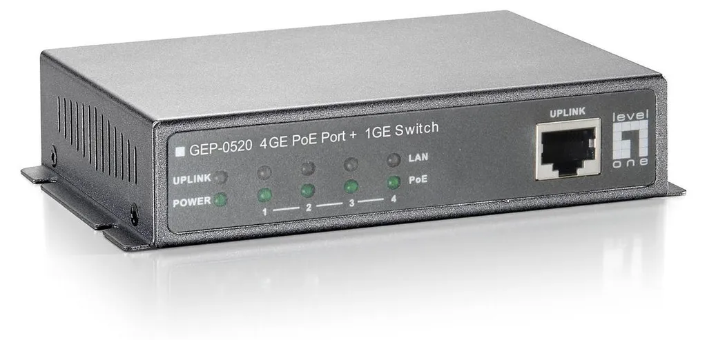 Commutateur Réseau PoE Gigabit LevelOne GEP-0520 - 5 Ports Ethernet