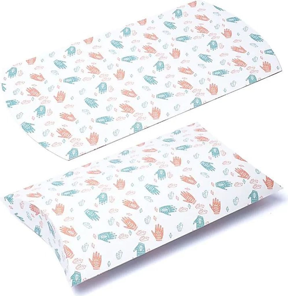Pillow Box XL Divine Hand & Gems – Packung mit 10 Stück – 35,5 x 25,4 cm
