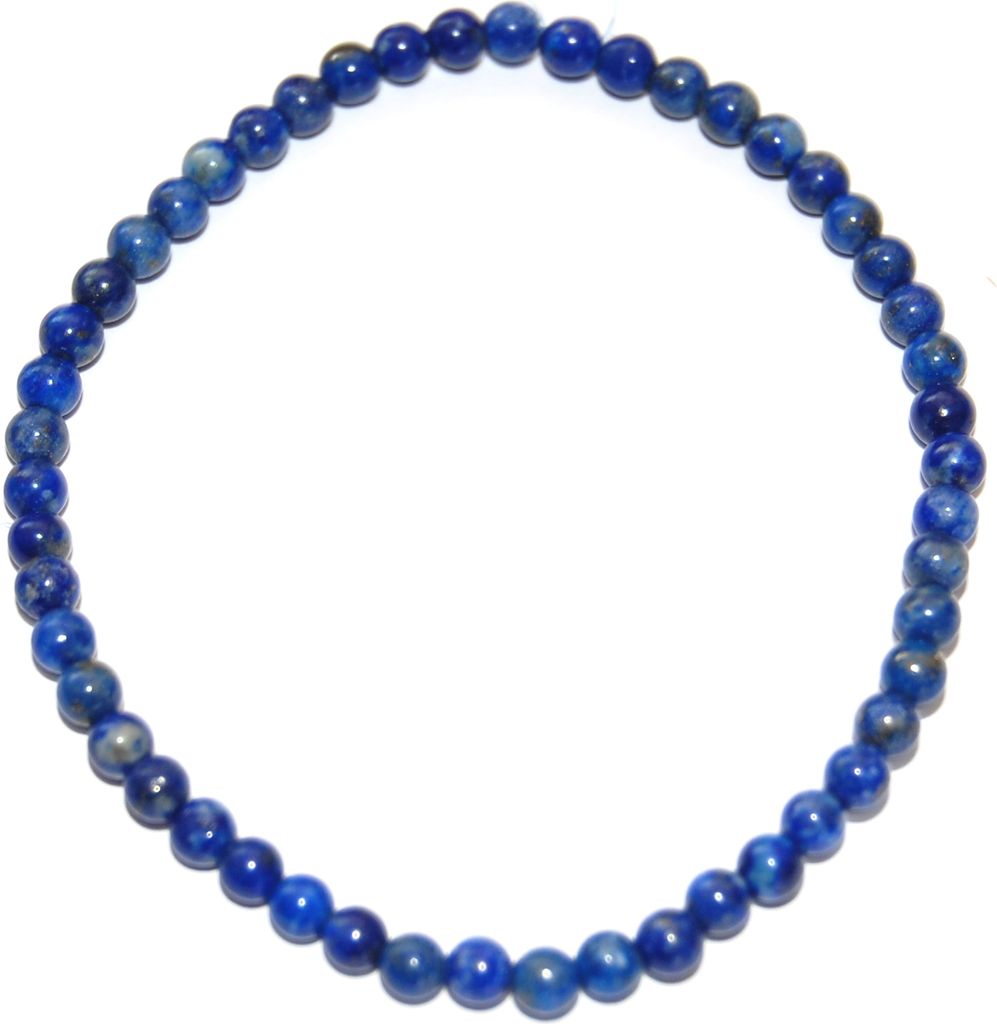 Edelstein-Armband Lapis Lazuli, Kugeln, Ø 4 mm