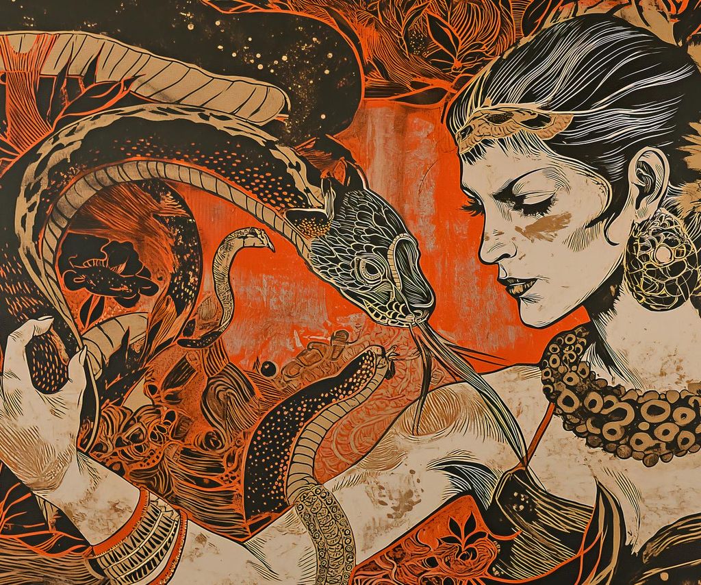 Plakat 60x50cm Gespräch mit der Schlange