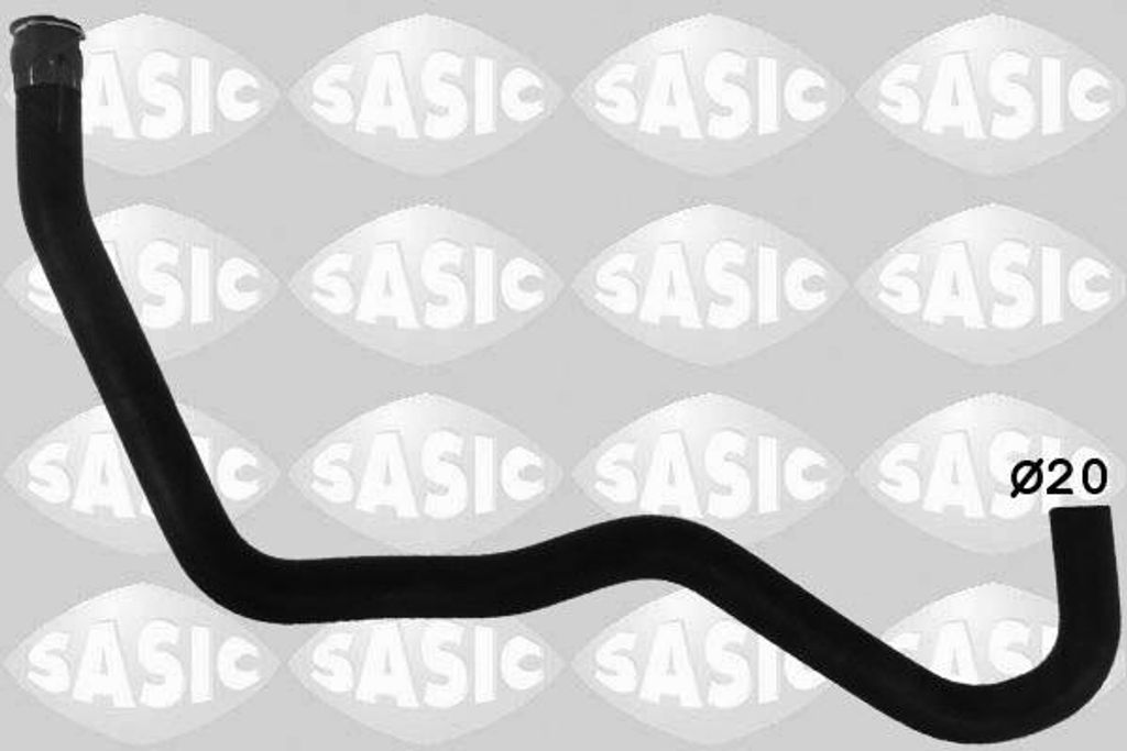 SASIC Kühlerschlauch Wasserschlauch passend für PEUGEOT 1007 (KM) 3400113