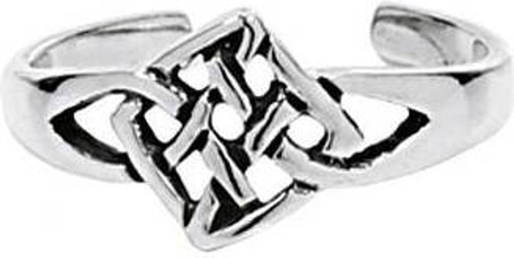 925 Sterling Silber Keltische Celtic Gothic Zehenring Bali 7213